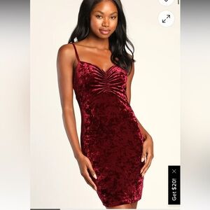 Velvet Burgundy Dress